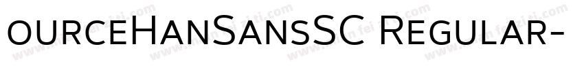 ourceHanSansSC Regular字体转换